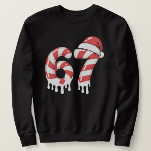 Schmelzender Zuckerstangen 67 Weihnachten "Sechs S Sweatshirt