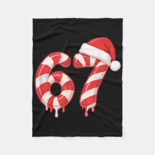 Schmelzender Zuckerstangen 67 Weihnachtsdesign Fleecedecke
