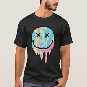 Schmelzendes Lächeln Lustiges Lächeln Geschmolzen T-Shirt