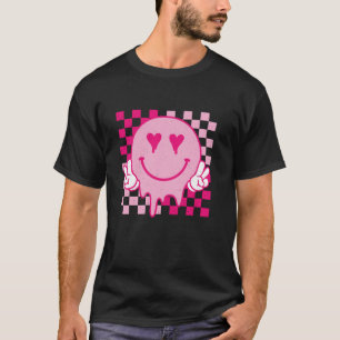 Schmelzendes rosa Lächeln Frieden Lächeln geschmol T-Shirt
