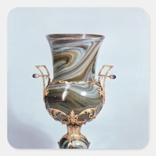 Schmelzglas von Salviati und Co von Venedig Quadratischer Aufkleber