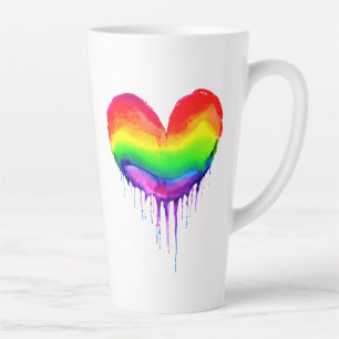 Schmelzherz   Liebe Liebe LGBTQIA+ Milchtasse