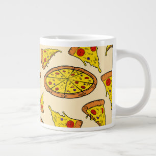 Schmelzkäse Pizza Muster Jumbo-Tasse
