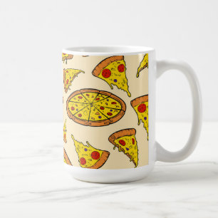 Schmelzkäse Pizza Muster Kaffeetasse