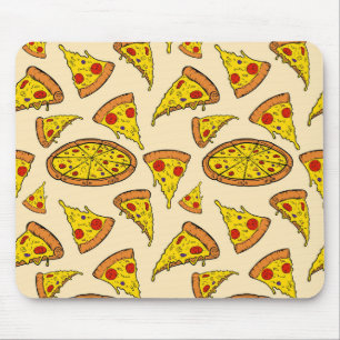 Schmelzkäse Pizza Muster Mousepad