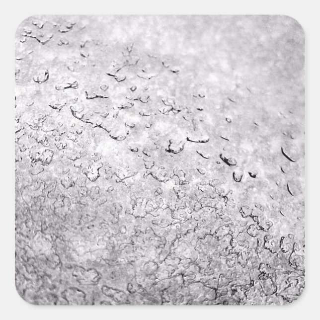 Schmelzschnee Quadratischer Aufkleber (Vorderseite)