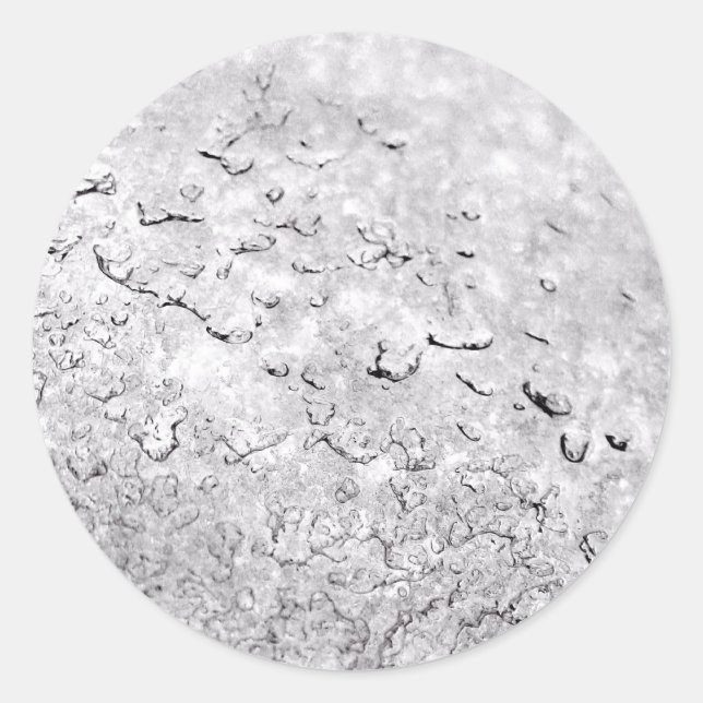 Schmelzschnee Runder Aufkleber (Vorderseite)