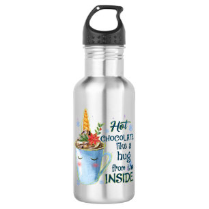 Schmelztablette Gemütlicher Einhorn Winter Edelstahlflasche