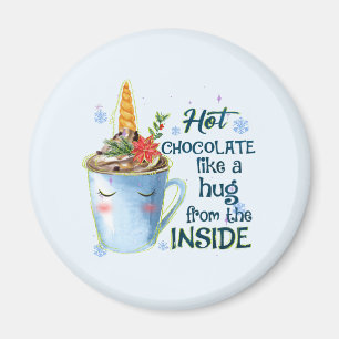Schmelztablette Gemütlicher Einhorn Winter Magnet