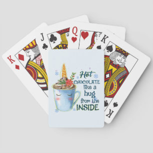 Schmelztablette Gemütlicher Einhorn Winter Spielkarten