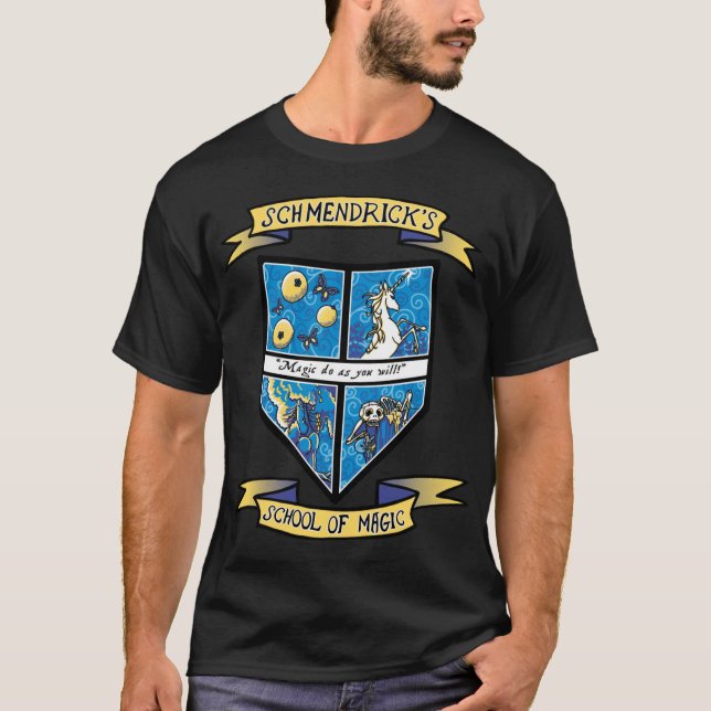 Schmendricks Schule der Magie Geschenk Geschenk T-Shirt (Vorderseite)