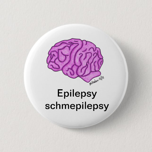 Schmepilepsy" Knopf "der Epilepsie Button (Vorderseite)