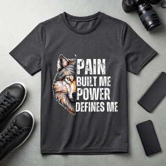 Schmerz hat mich aufgebaut, Macht definiert mich W T-Shirt