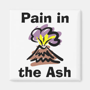 Schmerz in der Asche - Island-Vulkan Magnet