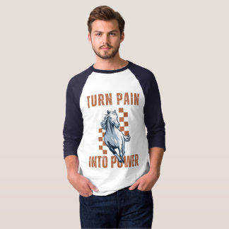 Schmerz in Kraft verwandeln - Galoppierendes Pferd T-Shirt