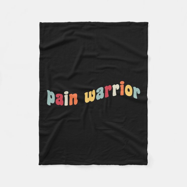 Schmerz Krieger Crps Aufklärung Monat Crohn Chroni Fleecedecke (Vorderseite)