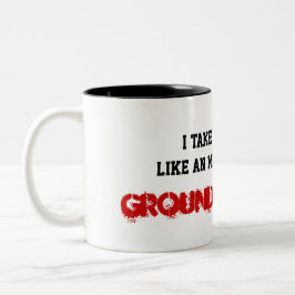Schmerz-Stern Mixed Martial Arts-Ground&Pound Zweifarbige Tasse