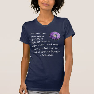 Schmerz und Risiko - Anais Nin - Shirt