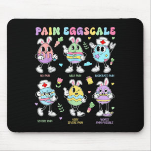 Schmerzbewertung Ostertag Süßer Hase Eier Krankens Mousepad