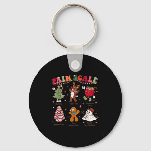 Schmerzbewertung Retro-Weihnachten Krankenpfleger Schlüsselanhänger