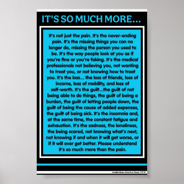 SCHMERZEN... ES IST SO VIEL MEHR... POSTER (Vorne)