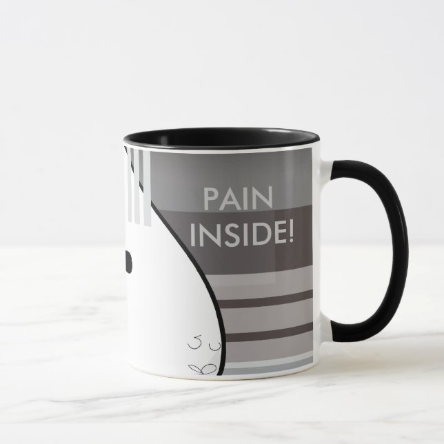 Schmerzen im Inneren! Tasse (Rechts)