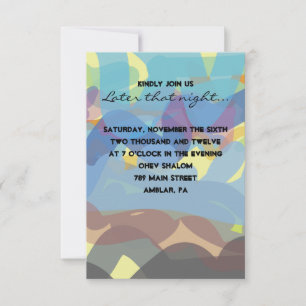 SCHMERZEN TORAH Bar Bat Mitzvah Party-Karte Einladung
