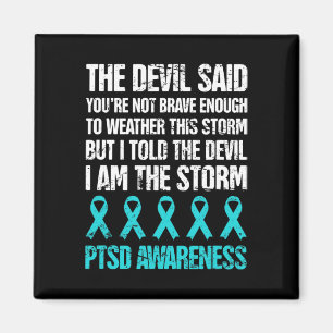 Schmerzhaftes posttraumatisches Stress Ptsd-Bewuss Magnet