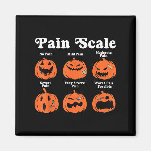 Schmerzskala Spooky Pumpkin Fall Halloween Trauma  Magnet