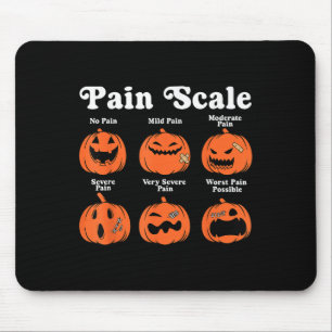 Schmerzskala Spooky Pumpkin Fall Halloween Trauma Mousepad