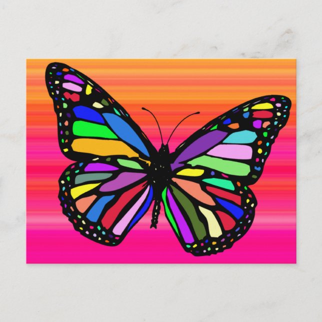 Schmetterling 1 postkarte (Vorderseite)