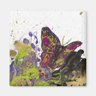 Schmetterling - 2 Zoll Square Magnet