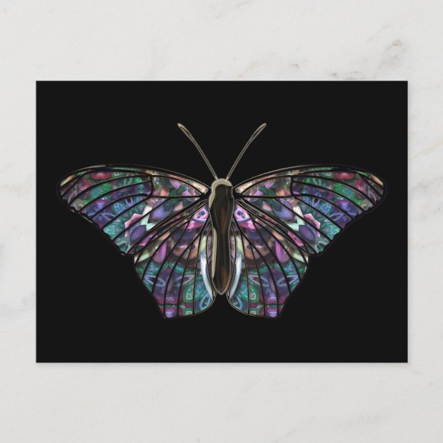 Schmetterling-5-Postkarte Postkarte (Vorderseite)