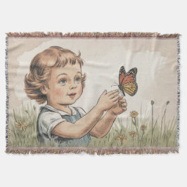 Schmetterling 70er decke
