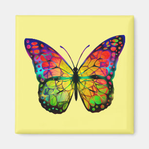 SCHMETTERLING ABSTRAKT MAGNET
