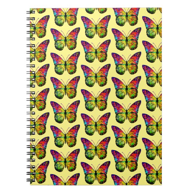 SCHMETTERLING ABSTRAKT NOTIZBLOCK (Vorderseite)