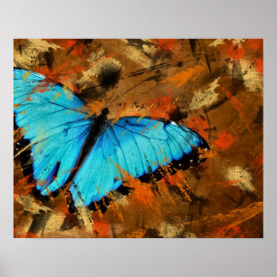 Schmetterling Abstrakt Poster