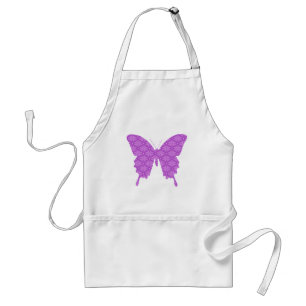 Schmetterling, abstraktes Muster, Lavendel und lil Schürze
