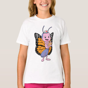 Schmetterling als Krankenschwester T-Shirt