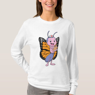 Schmetterling als Krankenschwester T-Shirt