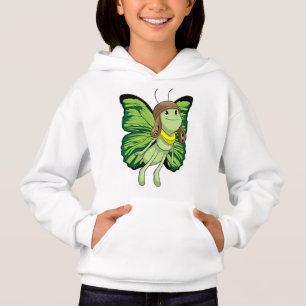 Schmetterling als Pilot mit Pilotenhut Hoodie