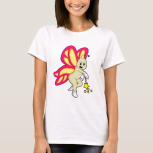 Schmetterling als Zauberer mit Zauberstab T-Shirt