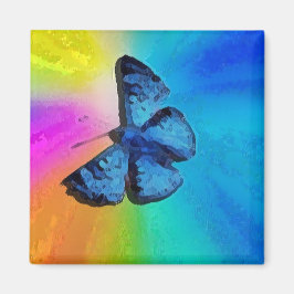 Schmetterling am Himmel Magnet