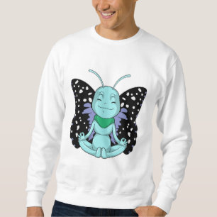 Schmetterling an Yoga-Stretching-Legen Sweatshirt