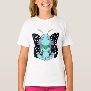 Schmetterling an Yoga-Stretching-Legen T-Shirt