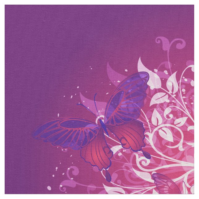 Schmetterling Art 17 Custom Fabric Stoff (Nahaufnahme)