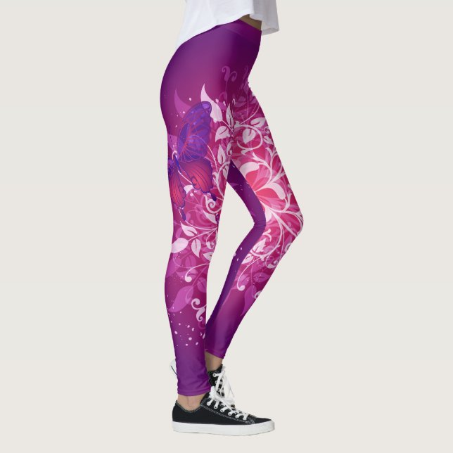 Schmetterling Art 17 Leggings (Rechts)