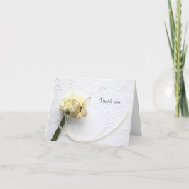 Schmetterling auf Blume Dankeskarte