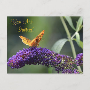 Schmetterling auf Blume Einladung