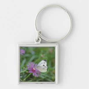 Schmetterling auf Blume Schlüsselanhänger